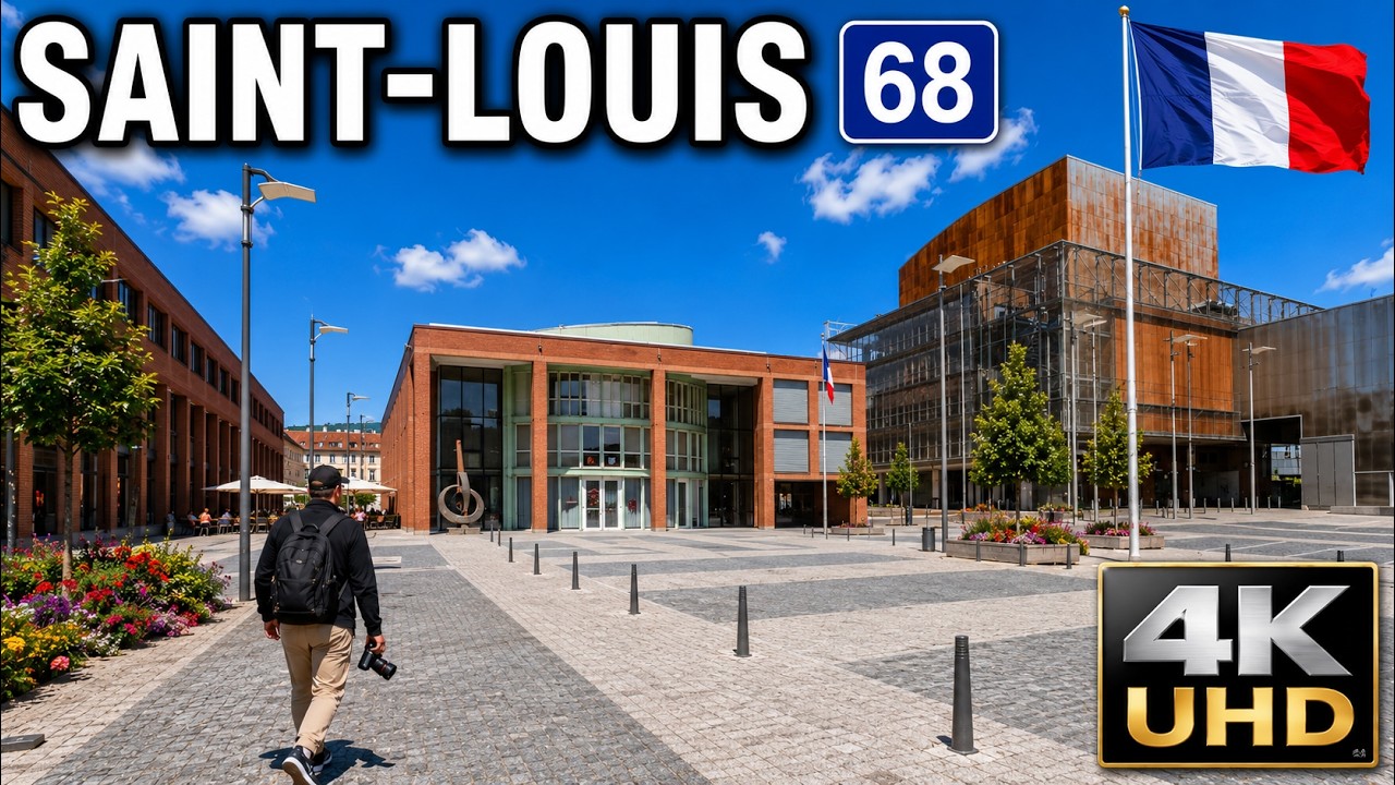 Saint Louis (68) [4k] 184eme video - Petite ville de l'agglomération trinationale de Bale