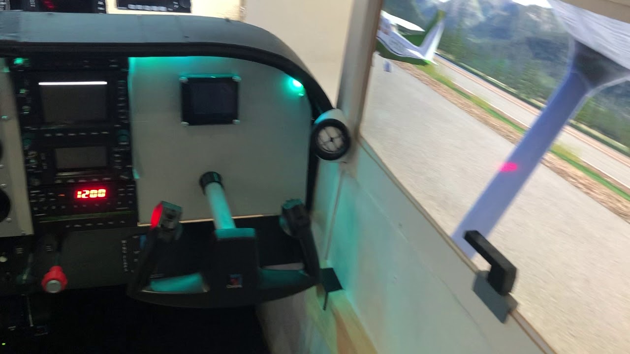 Realistic homebuild flightsim cockpit Cessna x-plane