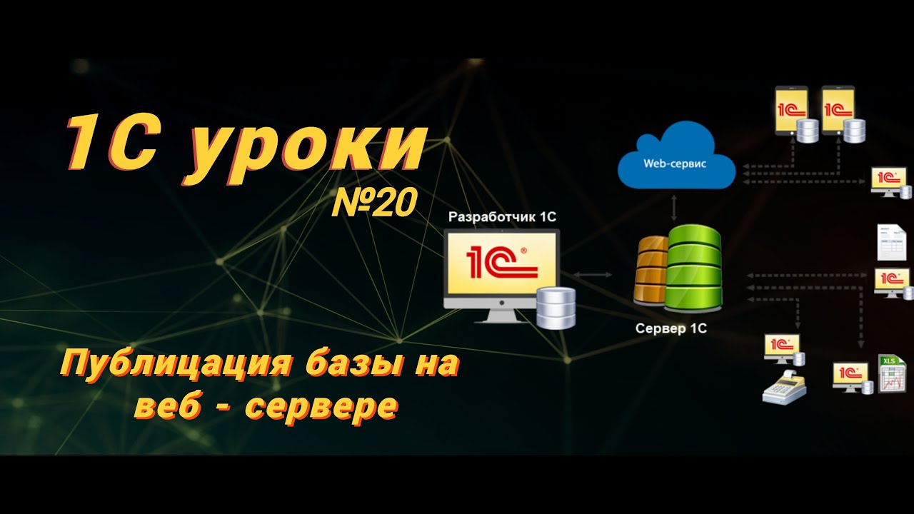 Урок № 20: Публикация базы на веб - сервере 1С (программирование и администрирование)