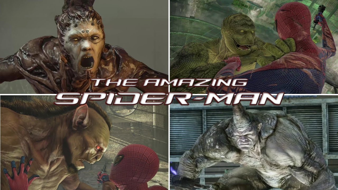 The Amazing Spider-Man - All Boss Fights & Ending (4K 60FPS)
