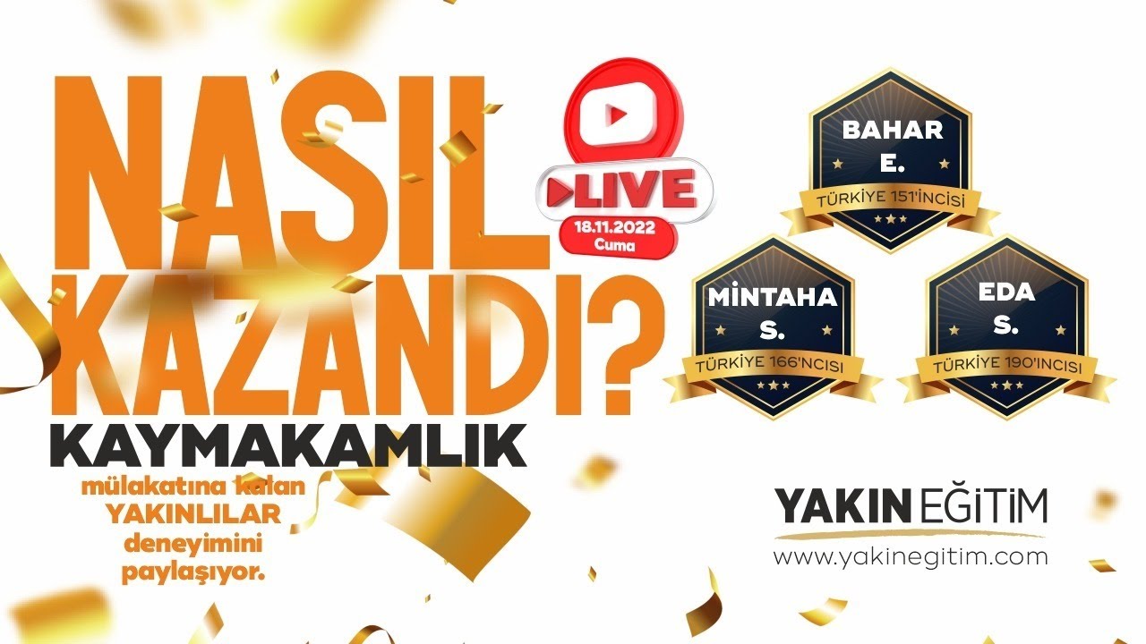 KAYMAKAMLIK SINAVINI NASIL KAZANDILAR. YAKINLILAR DENEYİMLERİNİ PAYLAŞIYOR.