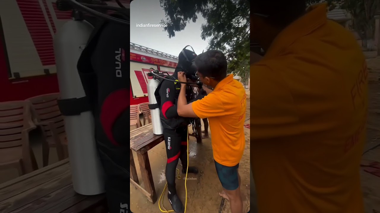 ##Odisha fire service ## scuba Training##Fire fighter##under water Training##