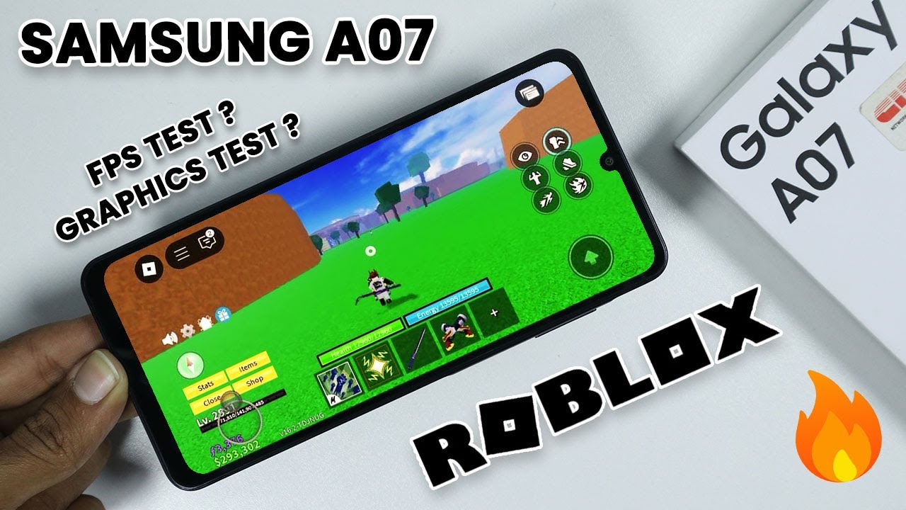 Samsung A07: Тест игр в Roblox + Геймплей🔥