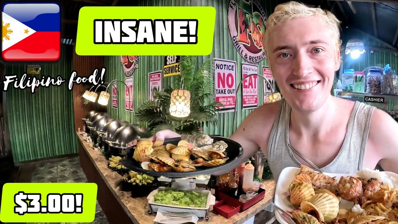 INSANE Value At $3 EAT ALL YOU CAN in The Philippines! 🇵🇭