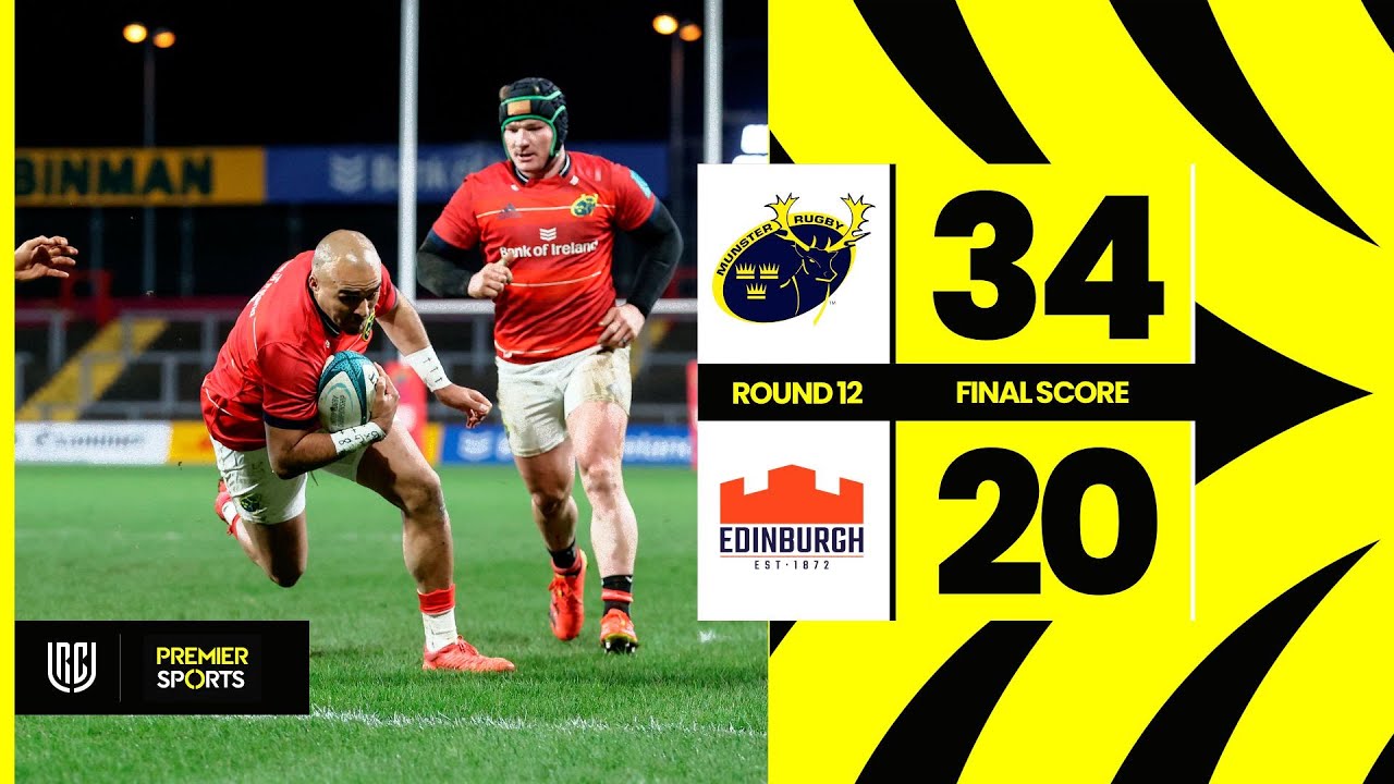 Munster vs Edinburgh - Highlights from URC