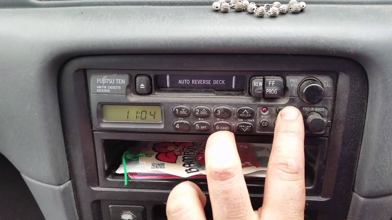 Setting clock Fujitsu Ten am/fm cassette reciever
