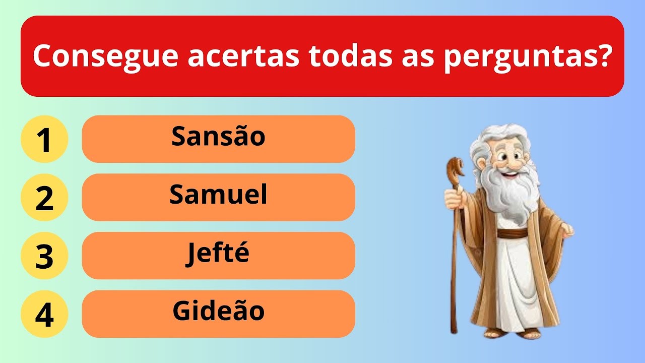 15 perguntas bíblicas - Nível Médio - Bom de Bíblia.