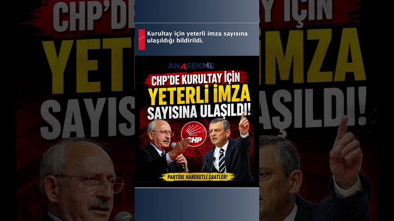 Kurultay i&ccedil;in yeni haber geldi! #shorts