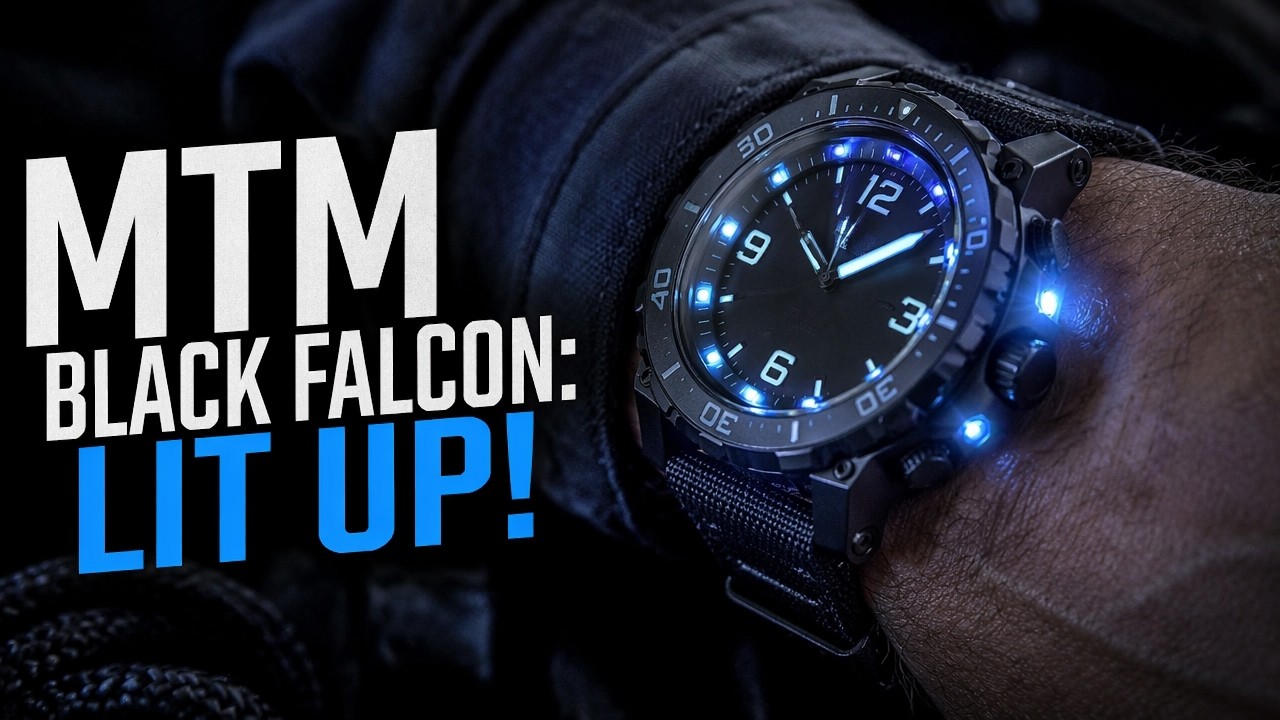 MTM Special Ops Black Falcon Tactical Watch with LED Lights Review
