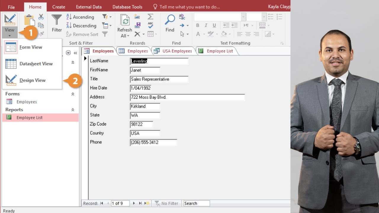 برمجة أوامر الازرار فى اكسس -  شرح برنامج ال Access للمبتدئين من الصفر للاحتراف أكسس button commands
