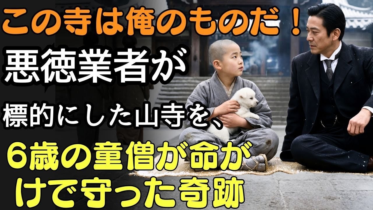 この寺は俺のものだ！悪徳業者が標的にした山寺を、6歳の童僧が命がけで守った奇跡  人生の教訓