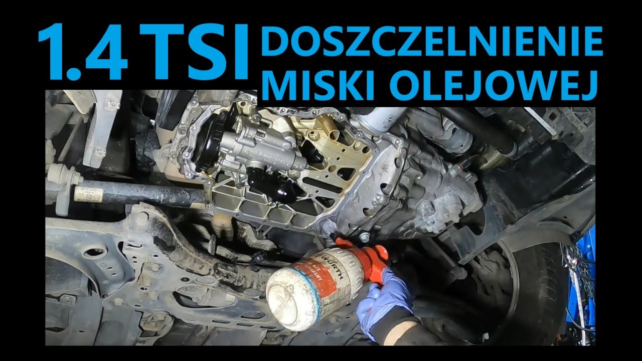 VW GOLF 1.4 TSI USZCZELNIENIE MISKI OLEJOWEJ. OIL PAN SEAL.