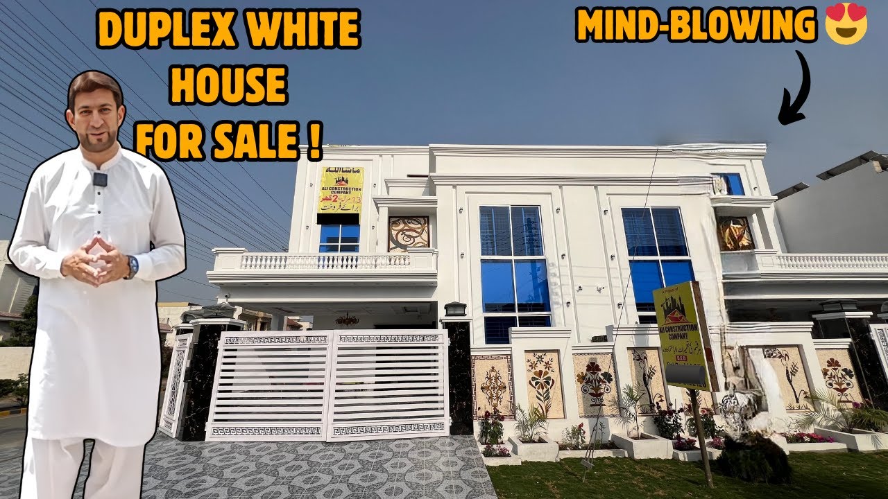 13 Marla Duplex Luxury White House For Sale in Lahore | Al Rehman Garden Phase 2