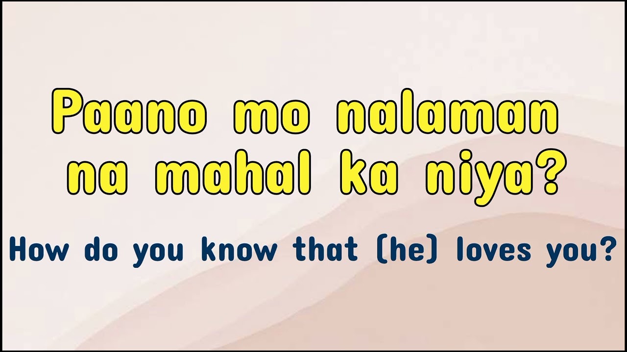 CONVERSATION STARTER part 2 | English- Tagalog Translation