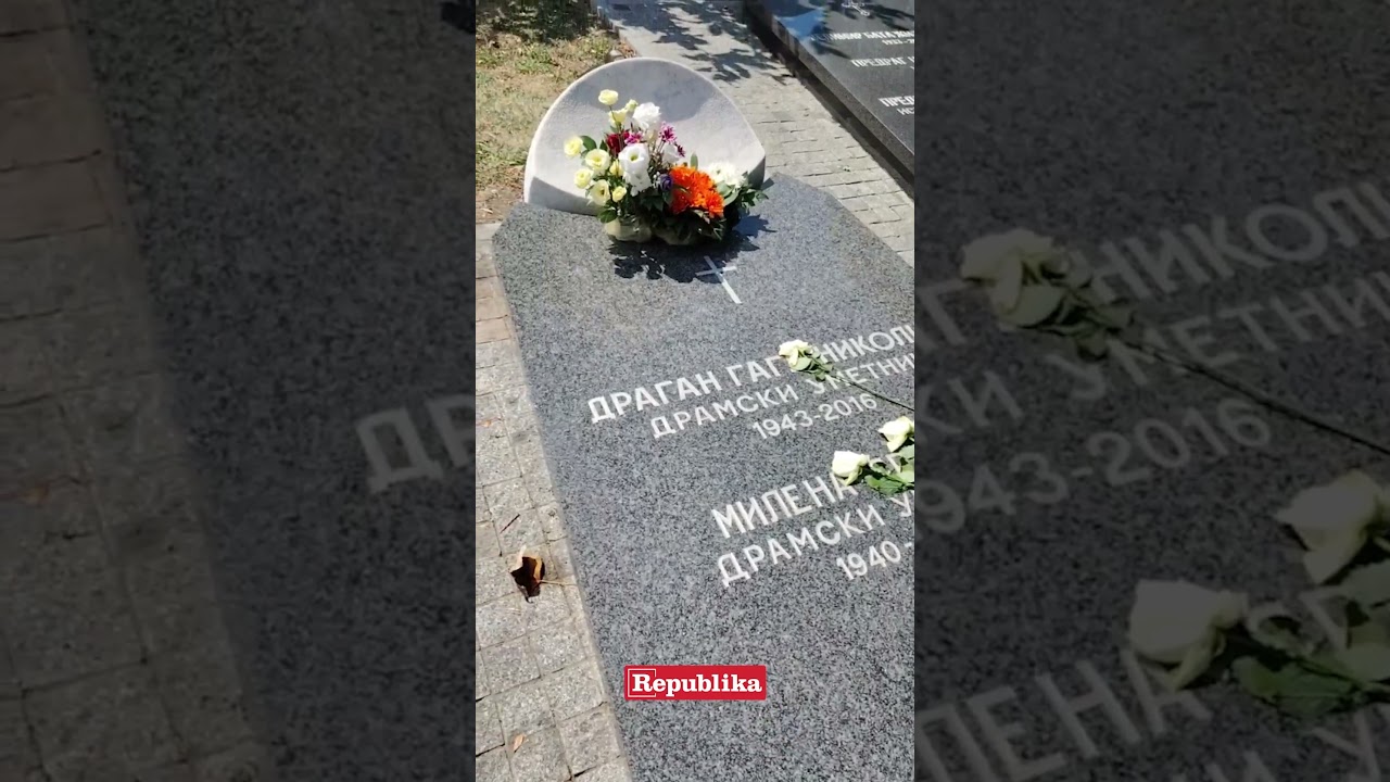 Evo &scaron;ta smo zatekli na grobu Dragana Nikolića i Milene Dravić