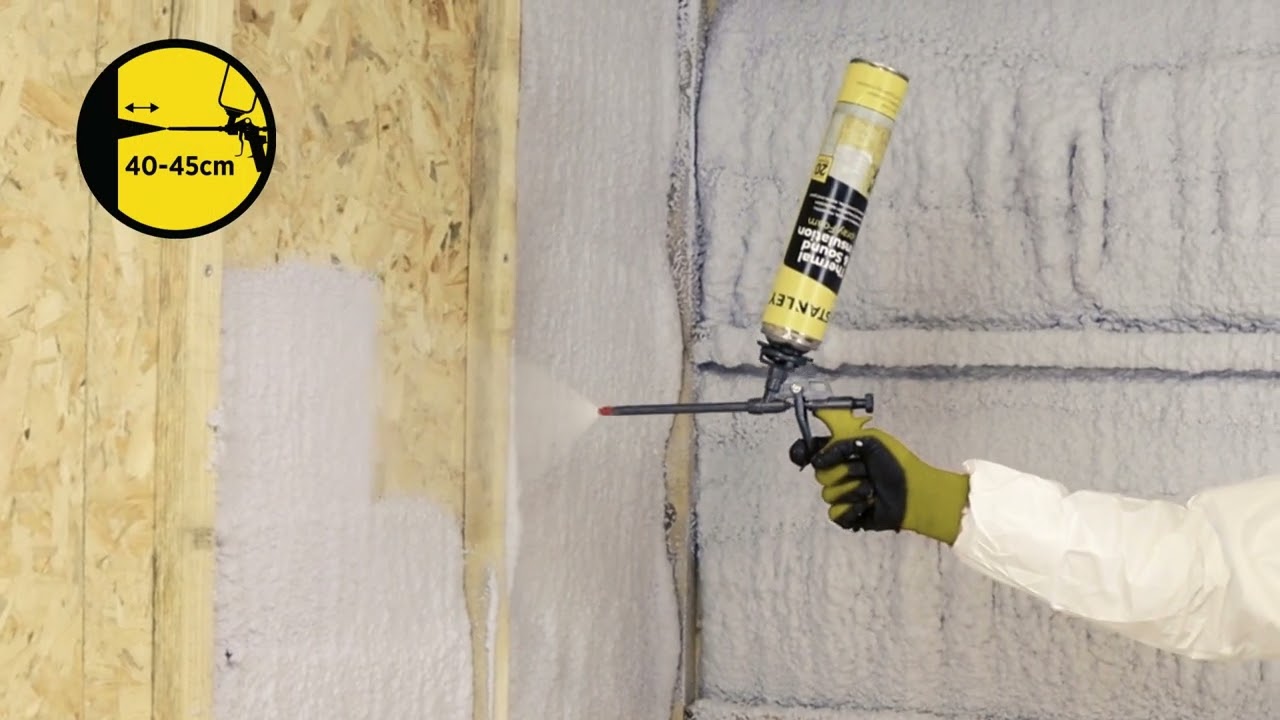 STANLEY&reg;THERMAL & SOUND INSULATION SPRAY FOAM