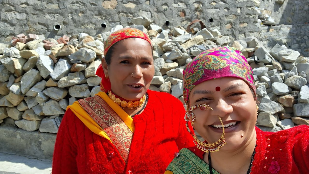 शादी शुभारंभ [  तैकू लगाना] #पहाड़ी रीति-रिवाज 