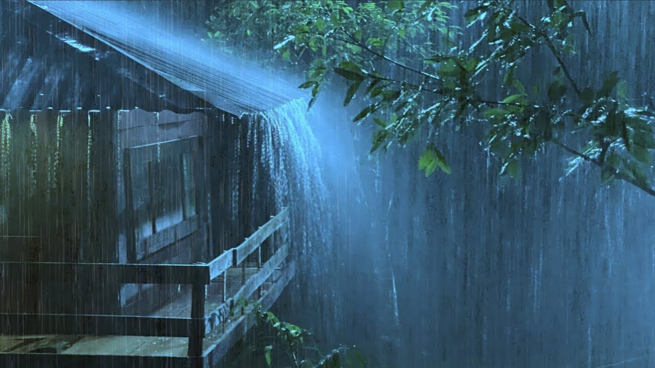 Rain Sounds For Sleeping - 99% Instantly Fall Asleep With Rain And Thunder Sound At Night - ASMR
