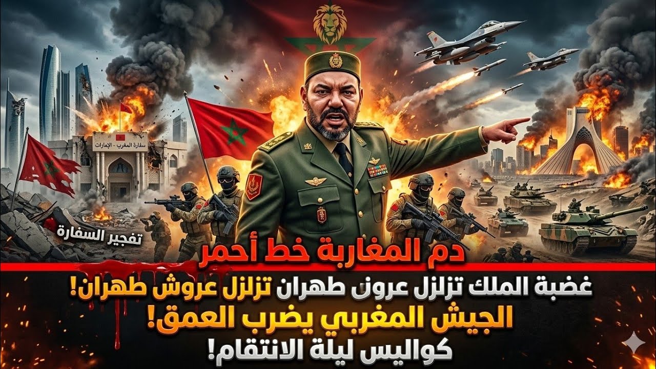 دم المغاربة خط أحمر: غضبة الملك تزلزل عروش طهران أول تحرك للجيش المغربي لضرب العمق بعد تفجير السفاره