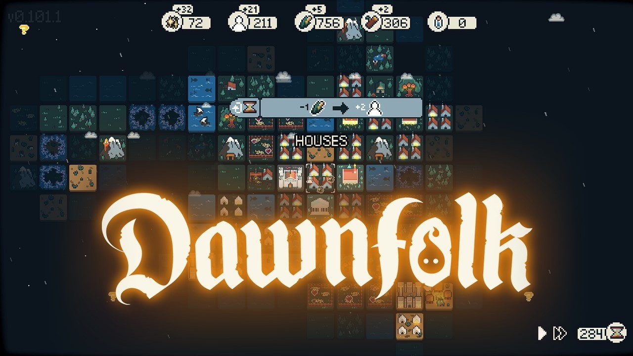 【Dawnfolk】圧倒的好評なので 街作りゲーもやってみる！【デモ版】