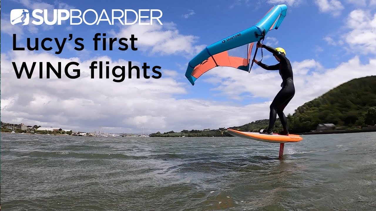 Lucy's first Wingfoiling flights / Session video highlights