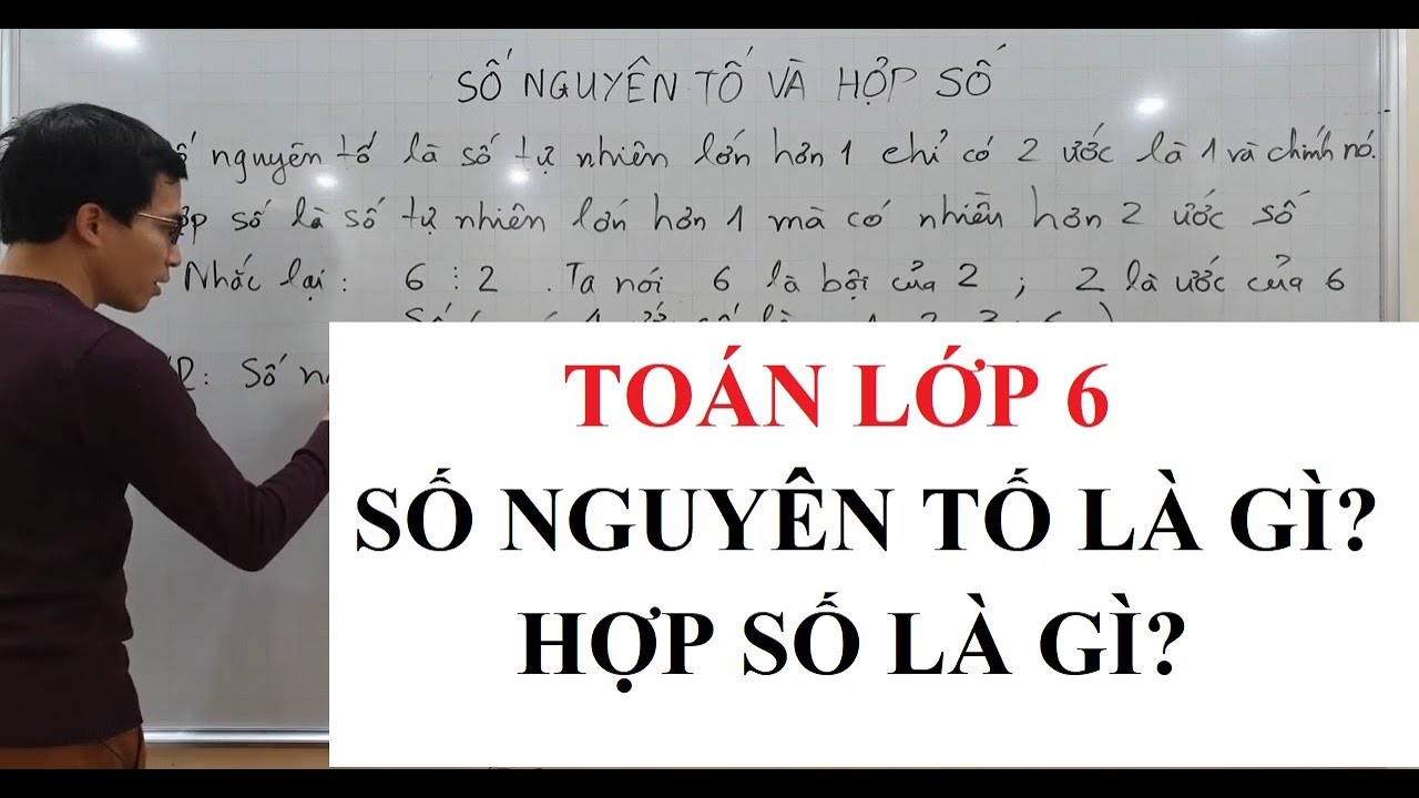Toán lớp 6 - Số nguyên tố - Hợp số - Lý thuyết
