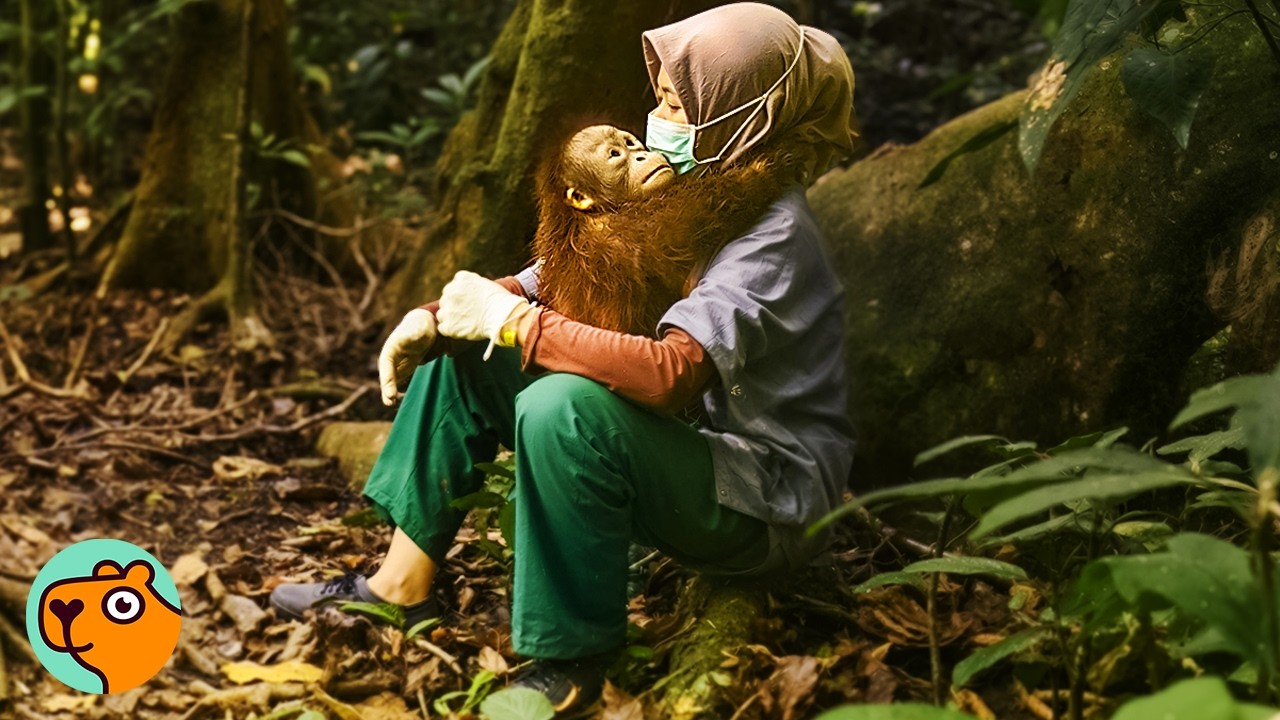 Baby Orangutan Was The Size Of A Laundry Basket, Watch Her Now! | Cuddle Buddies