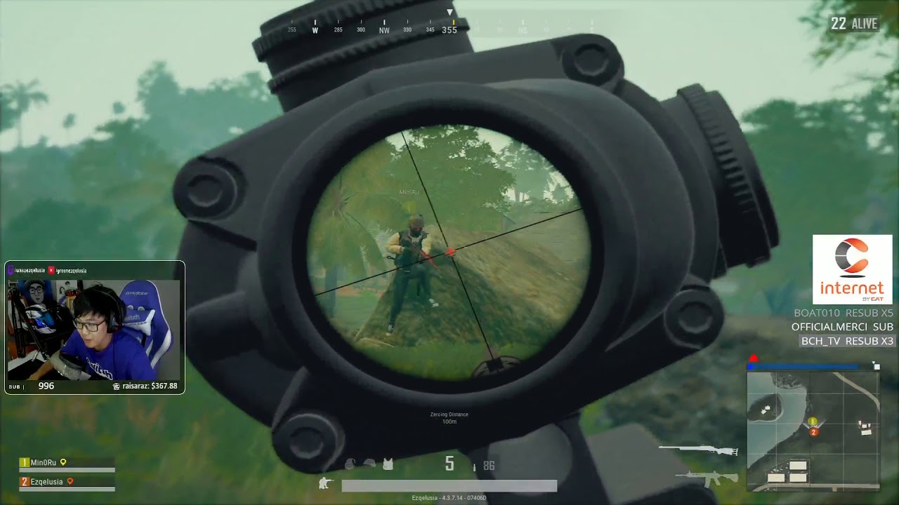 PUBG 2 คน 28 Kill Ezqelusia Duo Minoru
