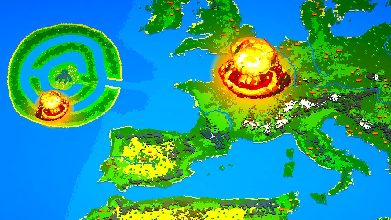 Atlantis Goes to War With Europe and It Goes Horribly Wrong in Worldbox