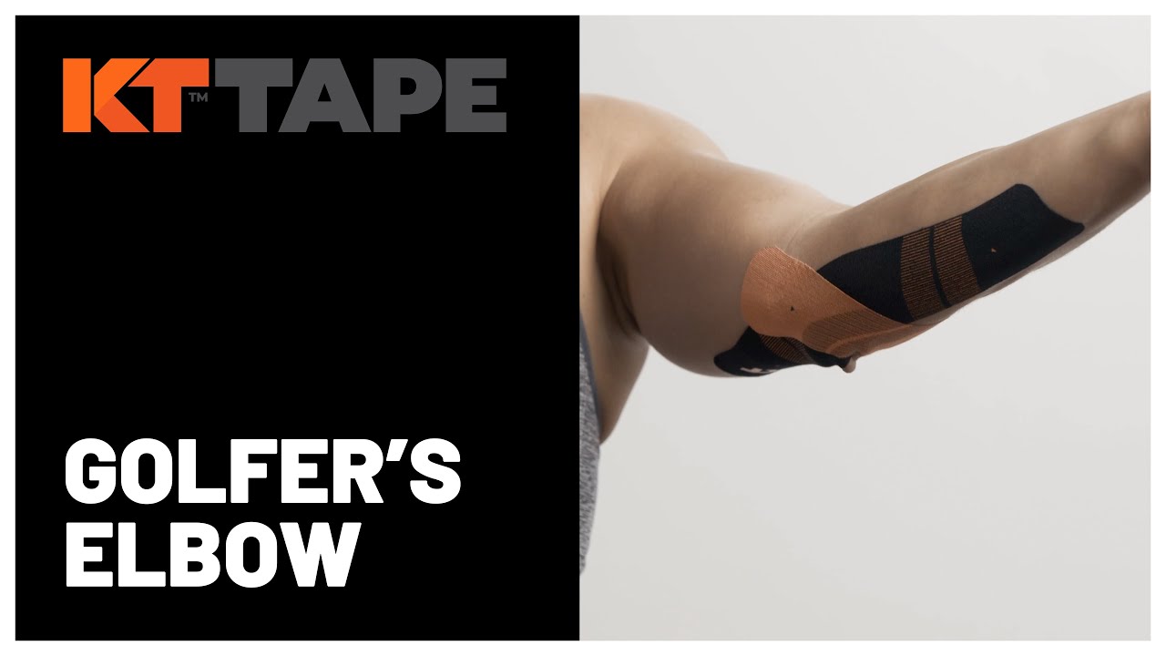 KT Tape: Golfer's Elbow Taping | Elbow Pain Relief in 2 Mins! (with Athletic Tape)