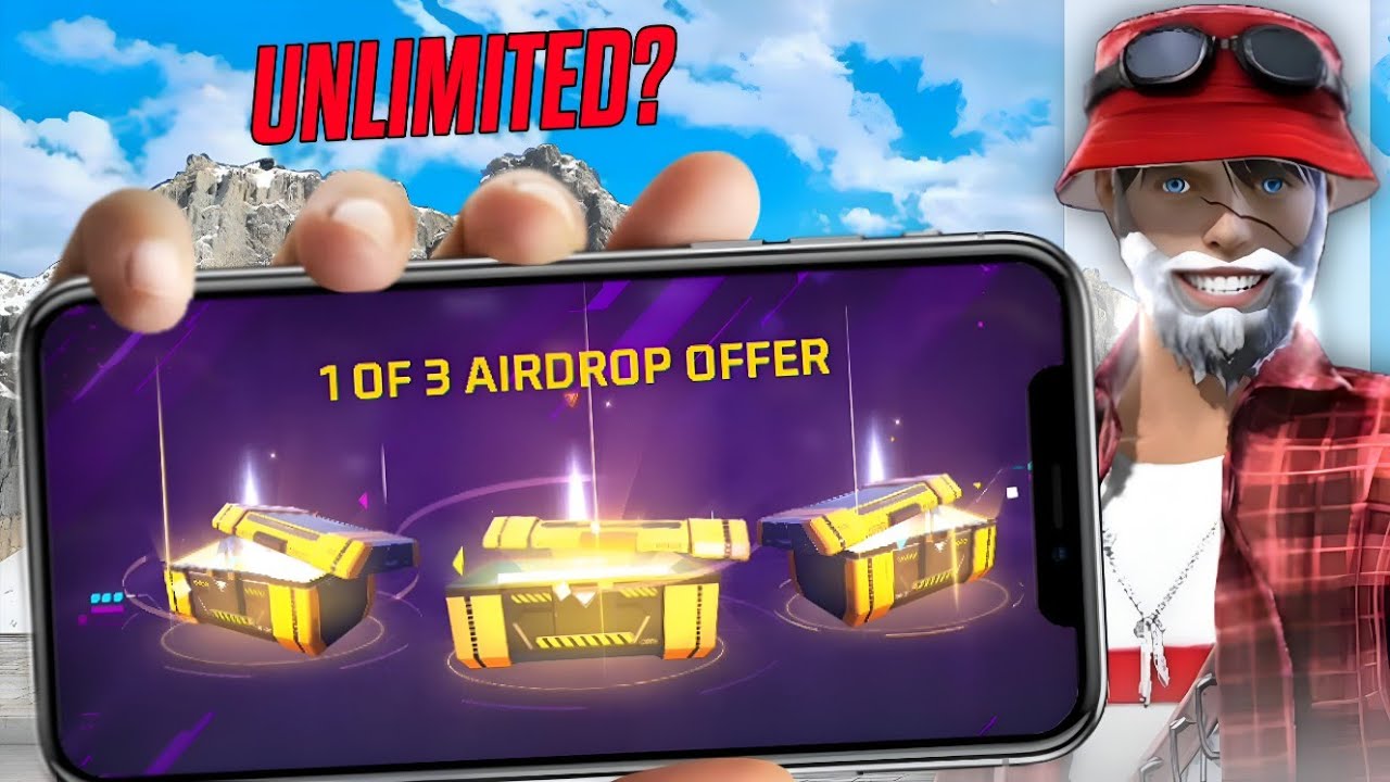 Can I Get 1000 Diamonds Using Only AIRDROP? | Free Fire Challenge