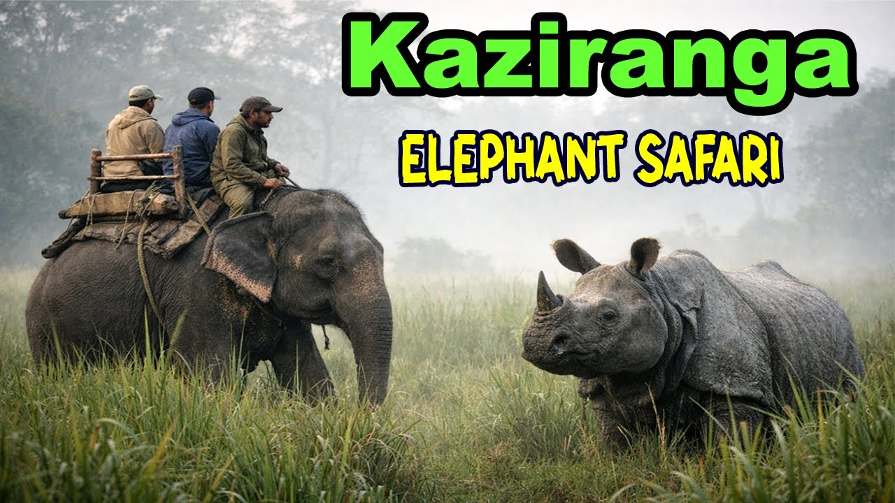 Kaziranga Elephant Safari Experience | কাজিরাঙ্গা পার্কে হাতি সাফারি | Full Jungle Tour
