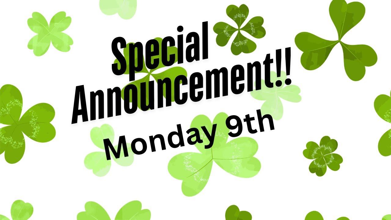 Special Announcement and Making Something