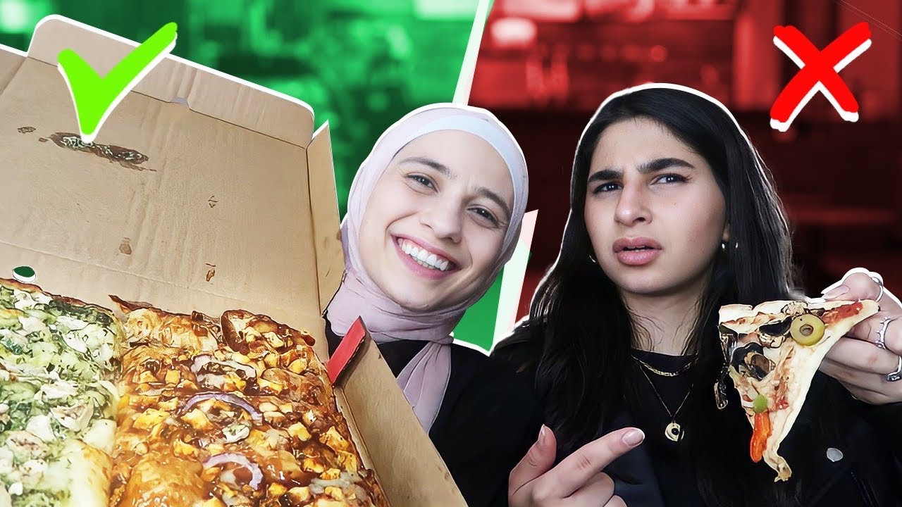 طلبنا ارخص واغلى بيتزا🤑(فيها باذنجان!!🍆🍕)