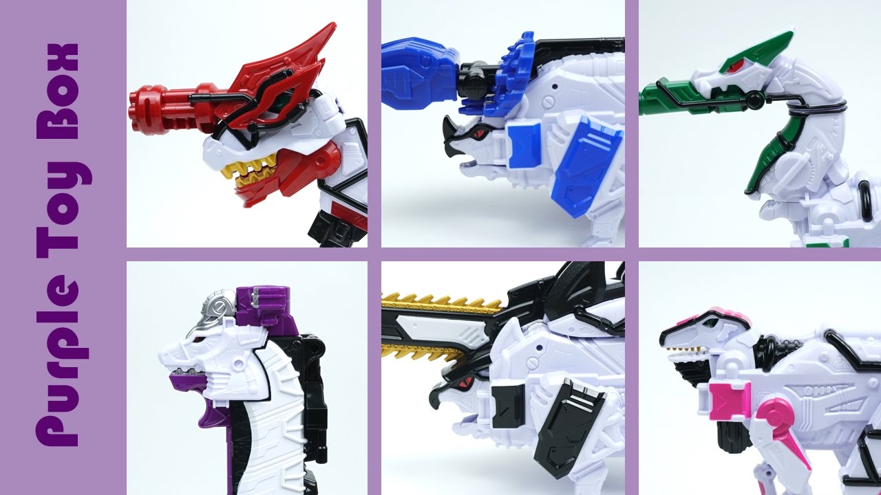 7x Dinosaur Combination Robot, Power Ranger Dino Force Brave Robot Toys