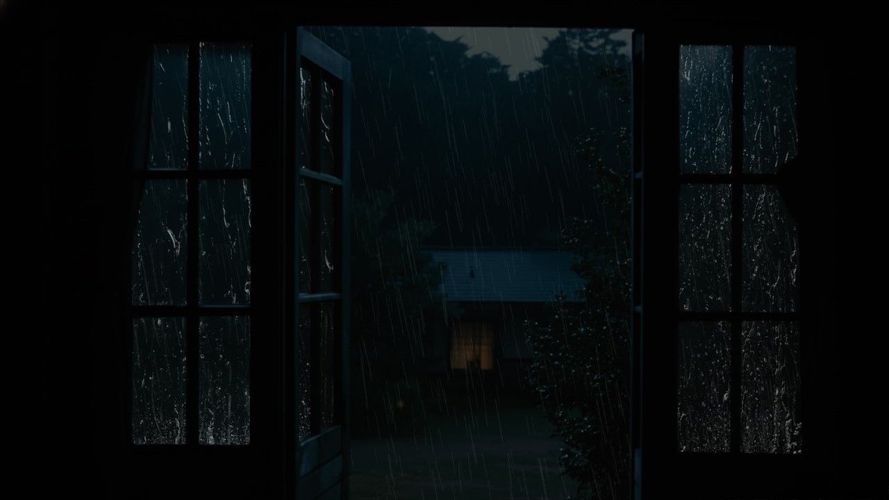 Open Window Heavy Rain Sounds | A Deeply Relaxing Ambience for Sleep and Focus