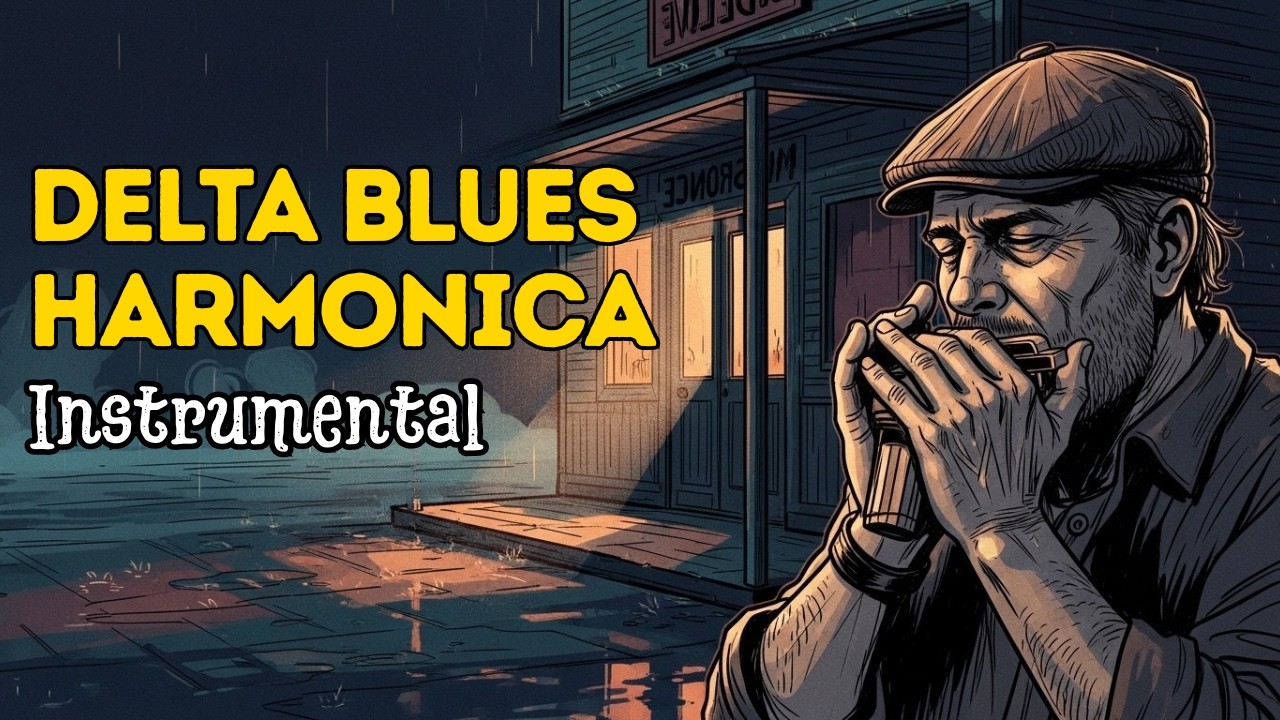 Harmonica Blues Instrumental | Mississippi Delta Roots (No Vocals) | Vol  9
