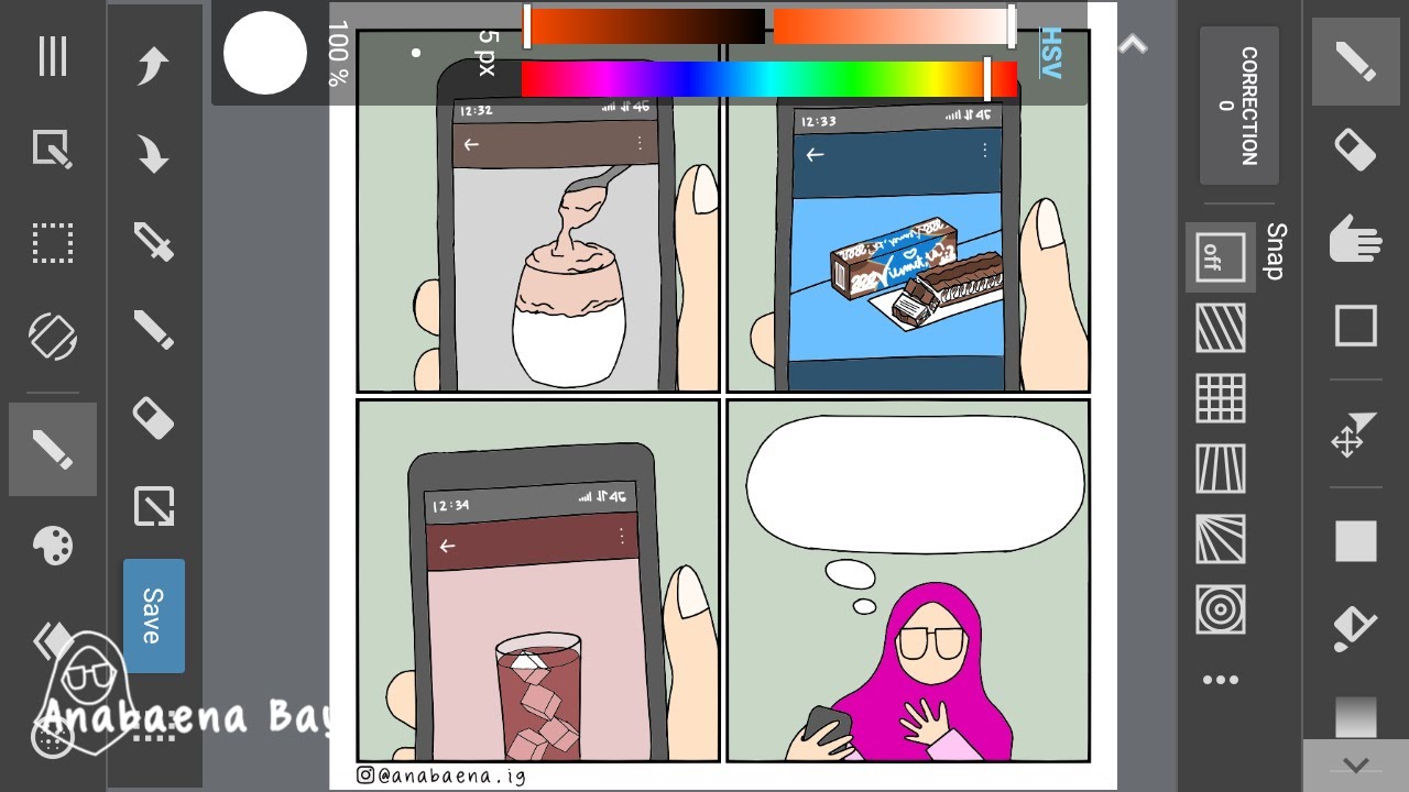 Making Comic Using MediBang Paint -- Fasting