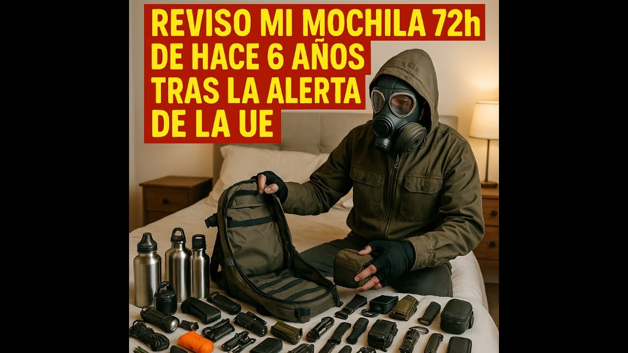 SDS | PREPPER | ¿Mi mochila 72h aún sirve? La reviso tras la alerta de la UE (6 años después)