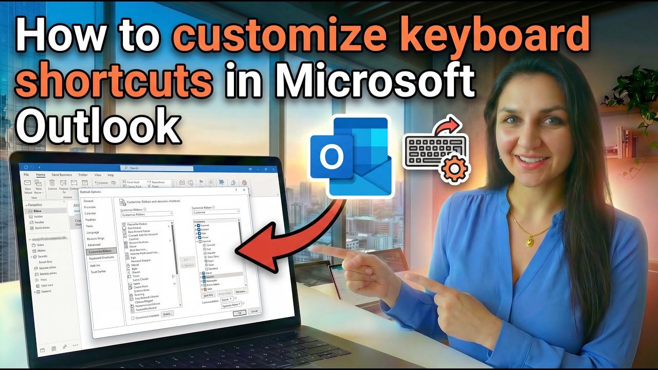 How to customize keyboard shortcuts in Microsoft Outlook
