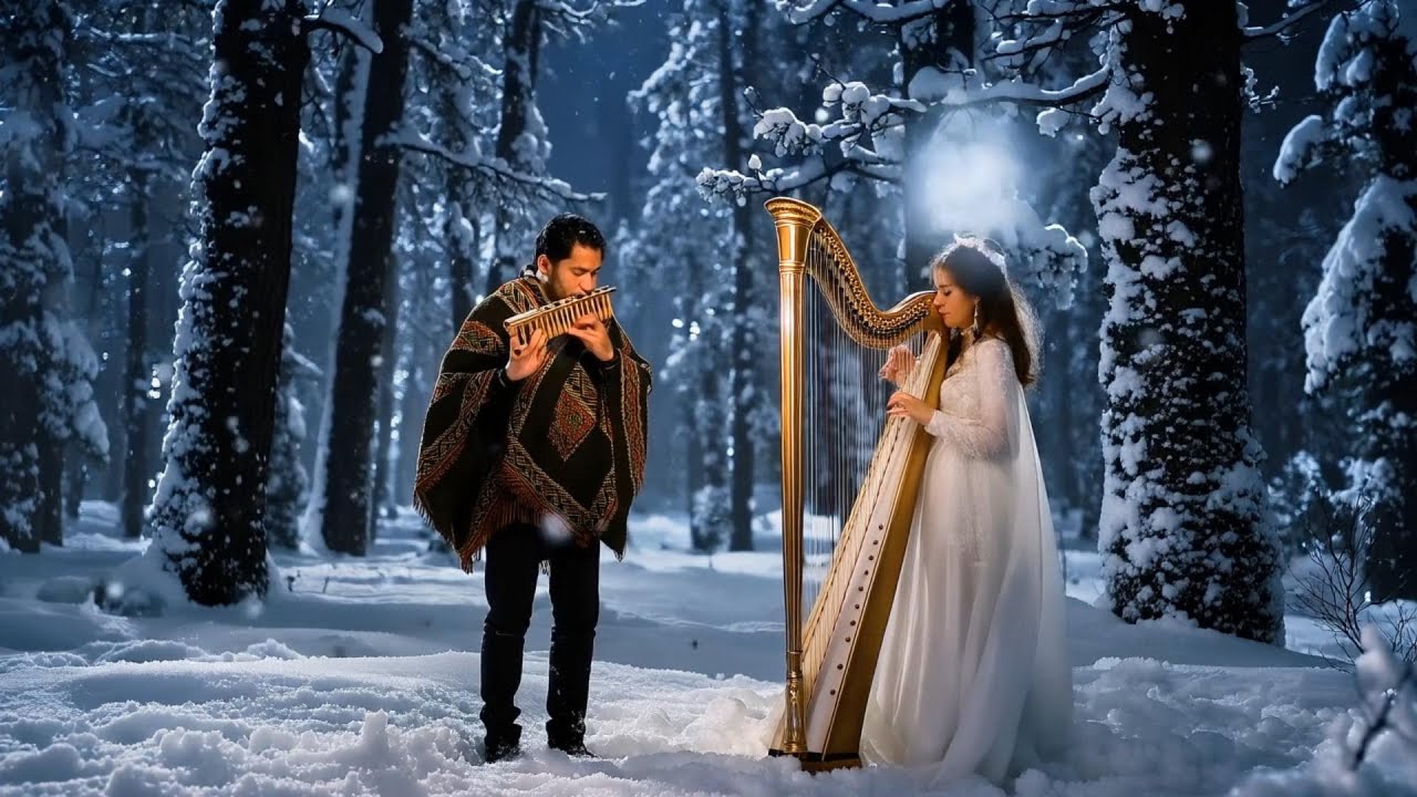【最終回ハイライト 45分】雪が降る森（Dorian）｜Pan Flute & Harp & Strings｜睡眠・瞑想・読書BGM｜急な大音量なし