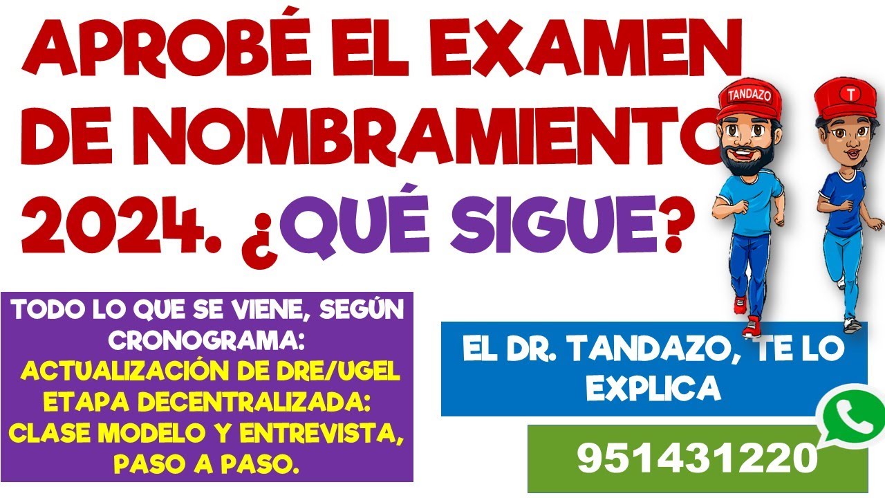 ETAPA DESCENTRALIZADA RVM 037-2024, ANALIZADA POR TANDAZO