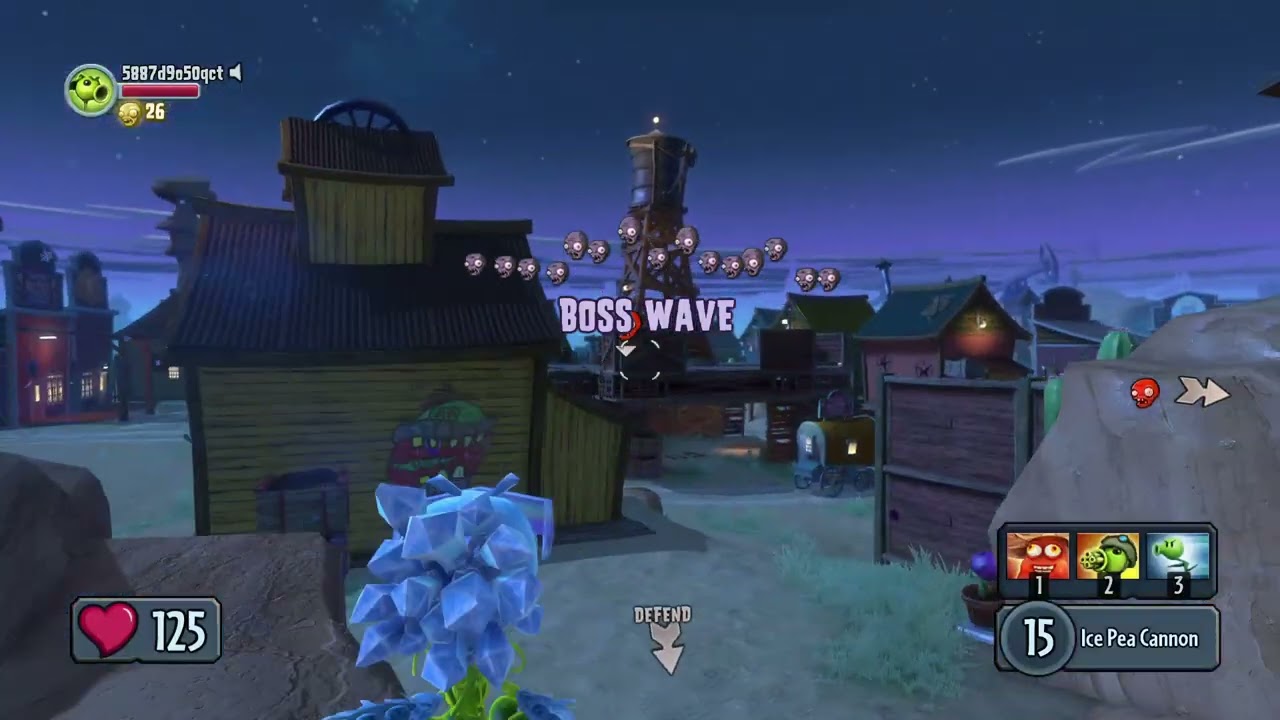 PVZ Garden Warfare 1 Pea Shooter (ice) Gameplay Frezzzze!