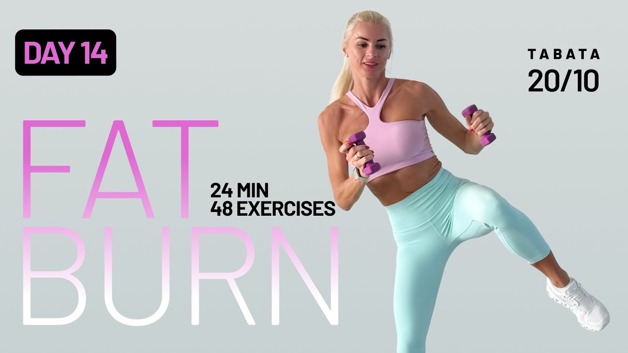 24 Min Killer Cardio Workout with Light Dumbbells at Home | Fat Burn Series – Day 14