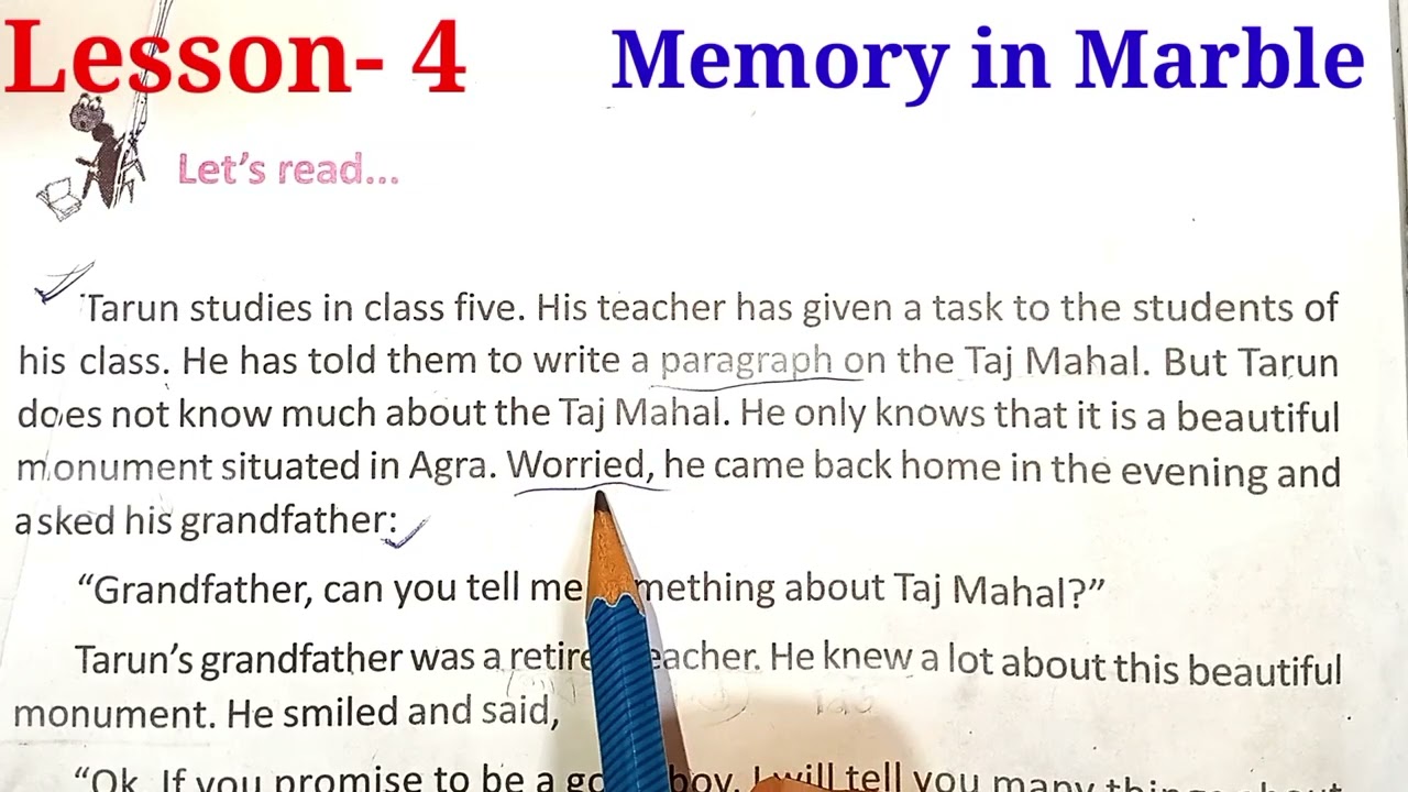 Memory in Marble/Lesson- 4/Class-5