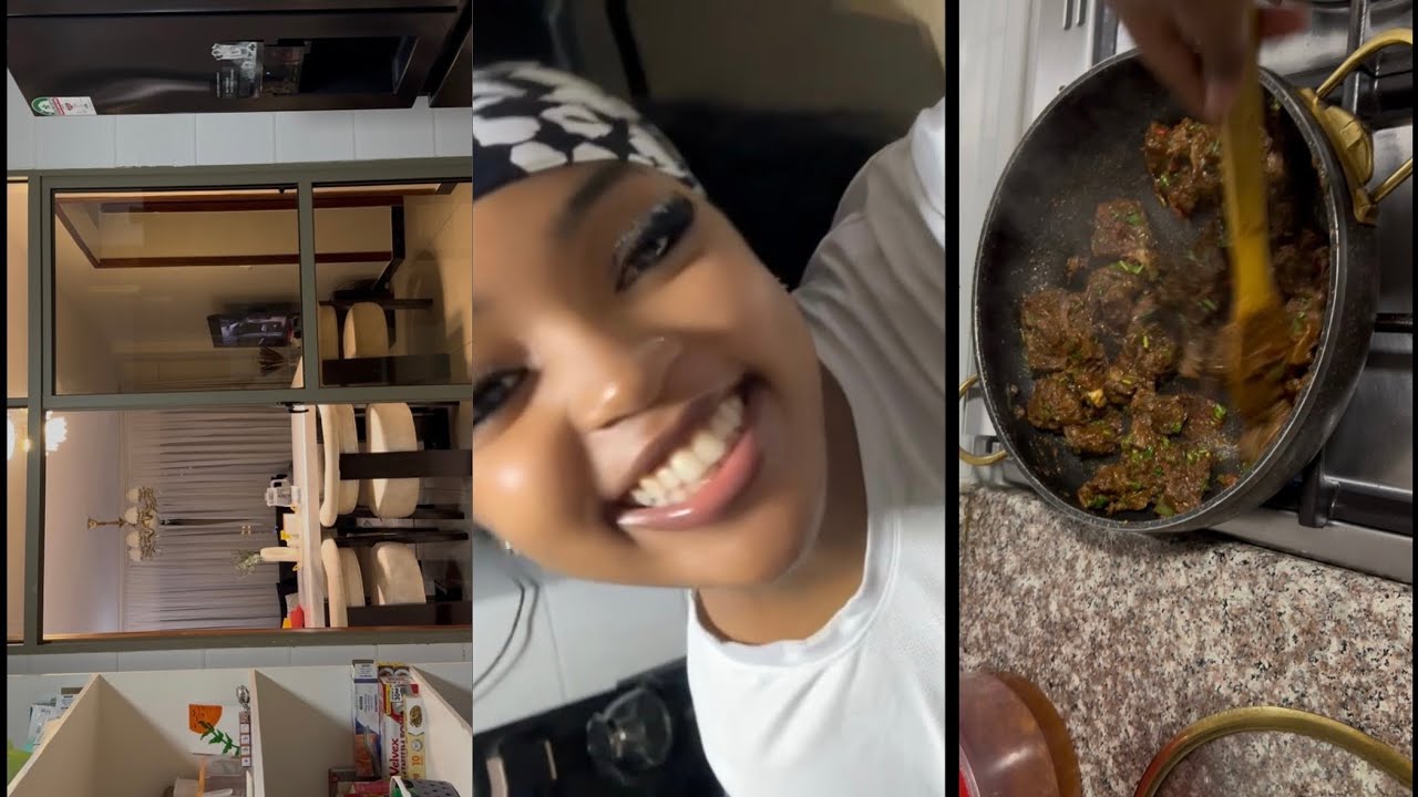Spend an evening with me🥰|making dinner|doing laundry💋.