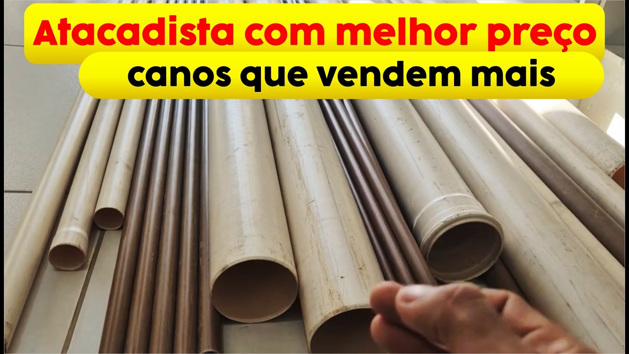 Qual Distribuidora tem o preço melhor de Canos? Quais tamanhos vendem mais