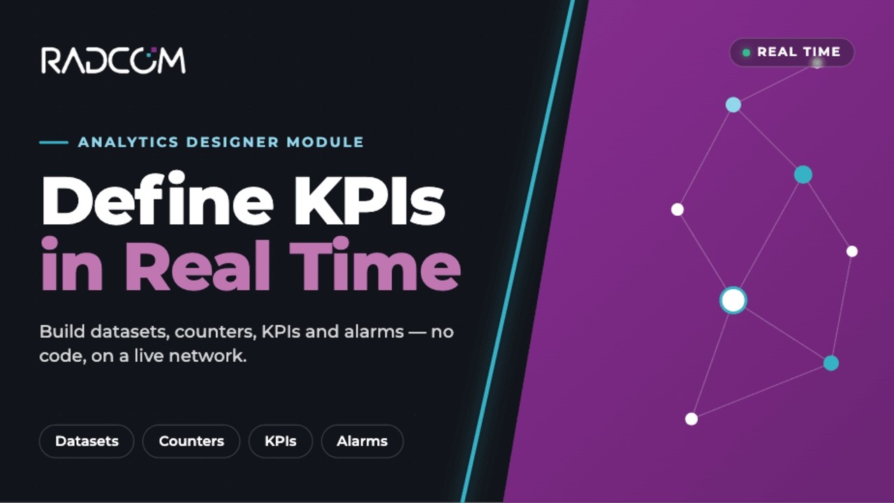 RADCOM Analytics Designer Module (ADM_ &mdash; Change Your KPIs in Real Time, No Development Needed