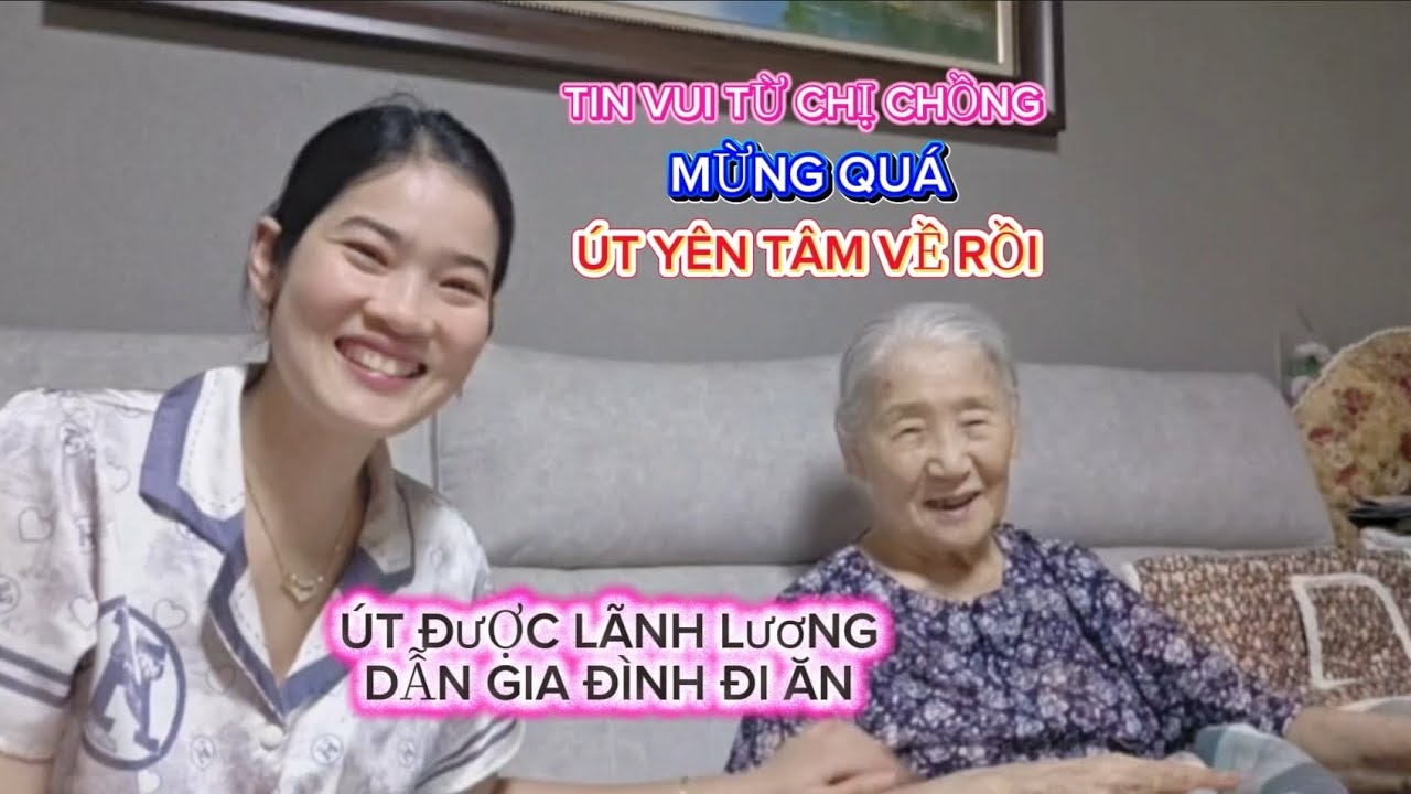 [CSHQ] TIN VUI TỪ CHỊ CHỒNG MỪNG QUÁ ÚT YÊN TÂM VỀ RỒI, LÃNH LƯƠNG DẪN GIA ĐÌNH ĐI ĂN #food 
