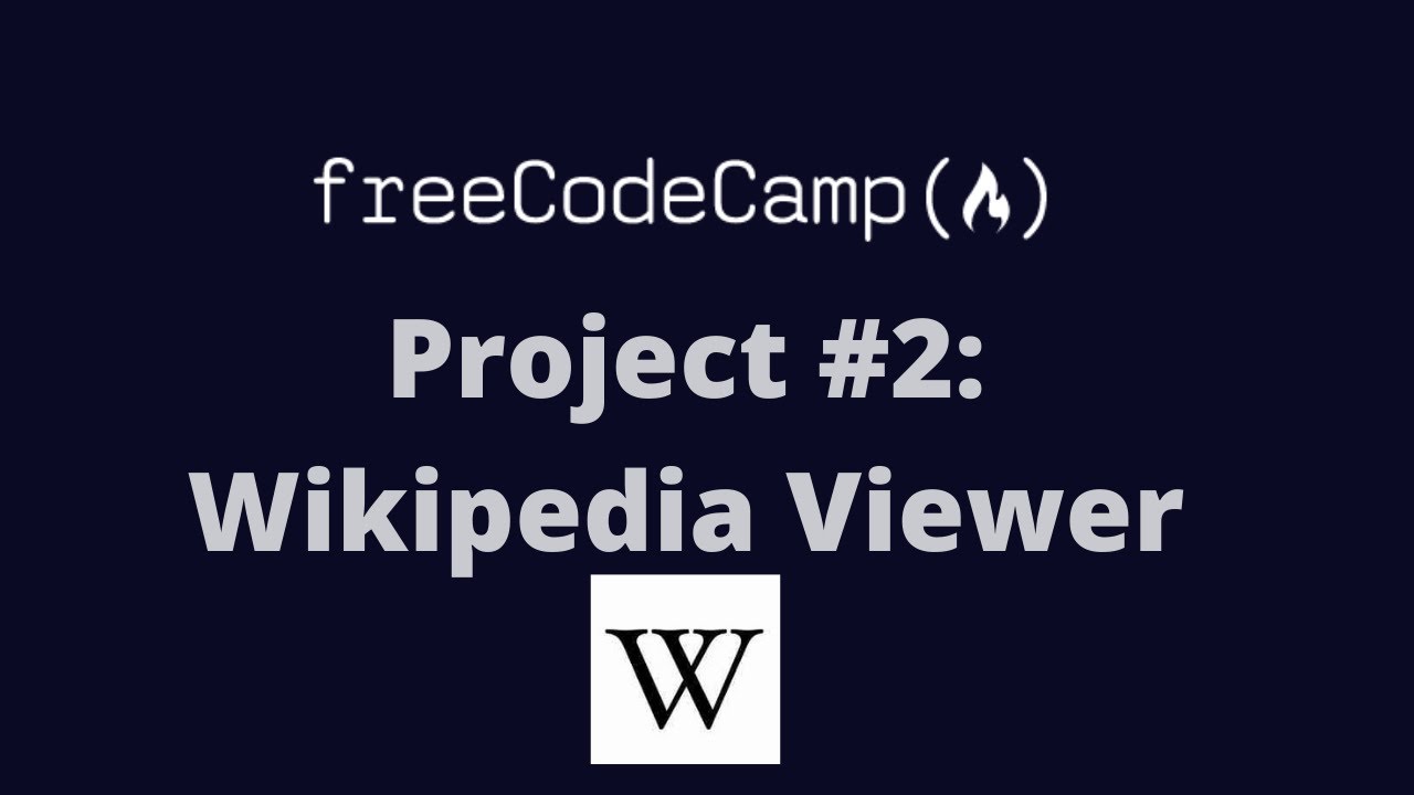 freeCodeCamp Project #2: Wikipedia Viewer